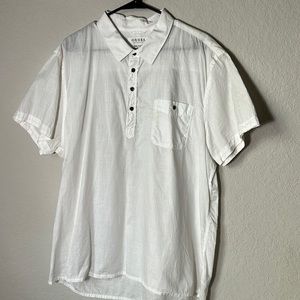 Mens XXL Guess slim fit collared t-shirt